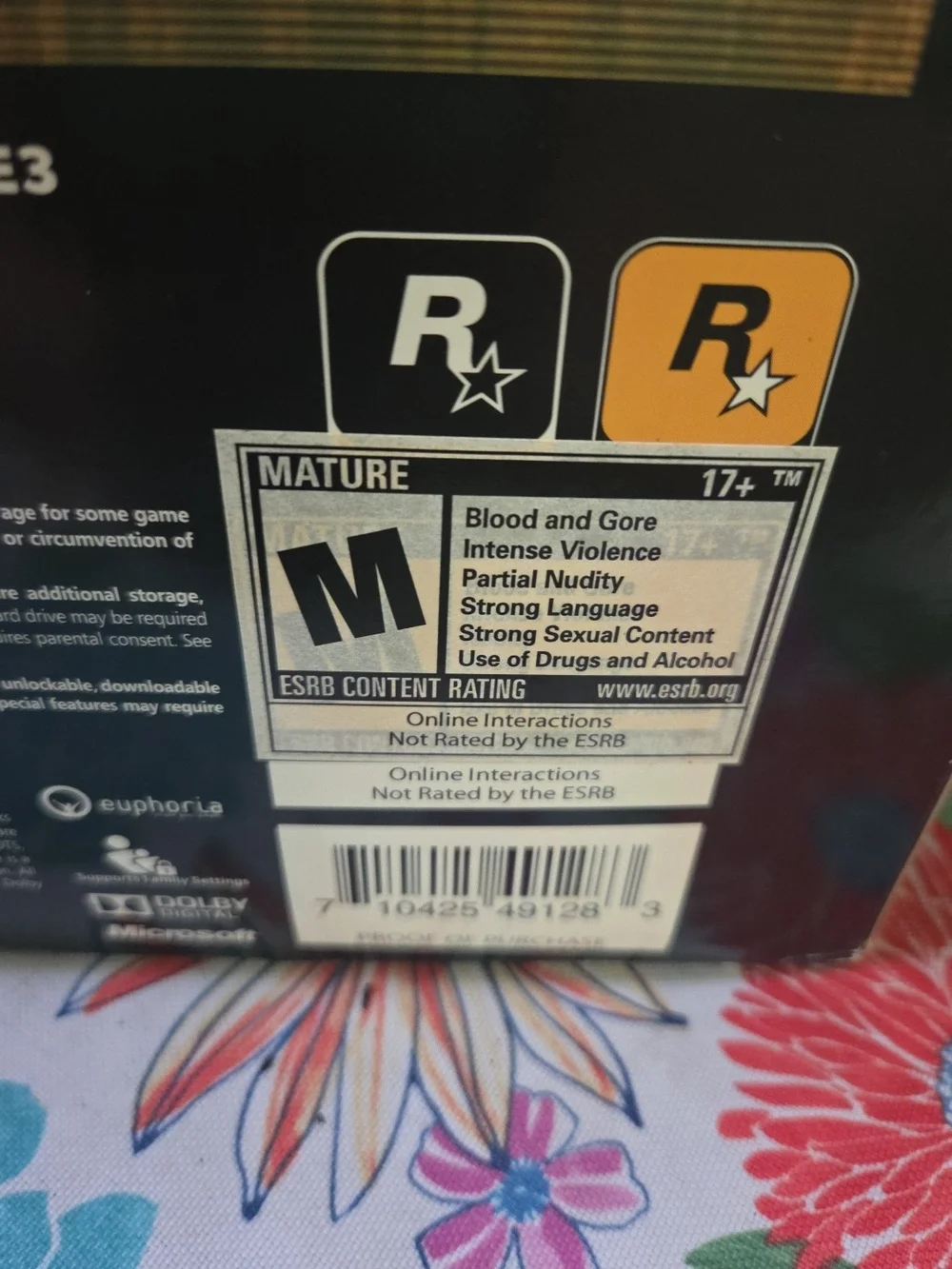Microsoft Max Payne 3 Special Edition - Black & Orange Cover Art